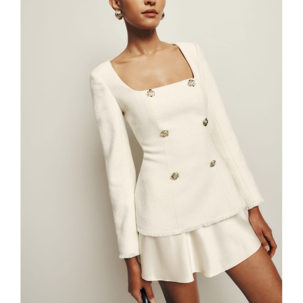 Reformation Colleen Blazer Top